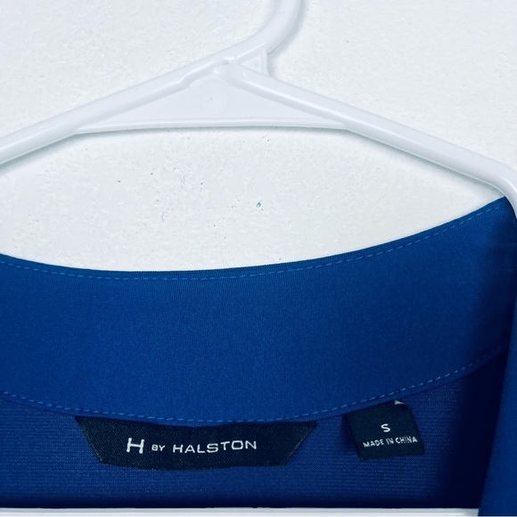 H by Halston size s blue stretchy jumpsuit - Picture 7 of 9